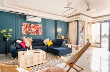 Living Room in 3 BHK Builder Floor at Freedom Fighters Enclave – for Rent