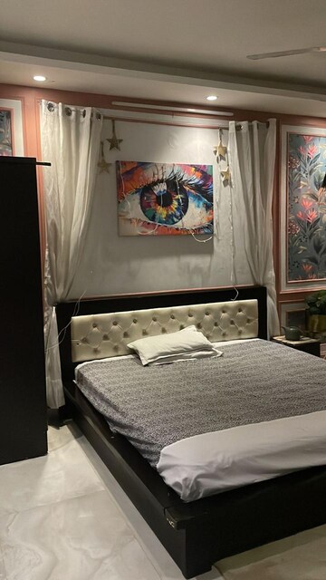 Bedroom in 3 BHK Builder Floor at Freedom Fighters Enclave – for Rent