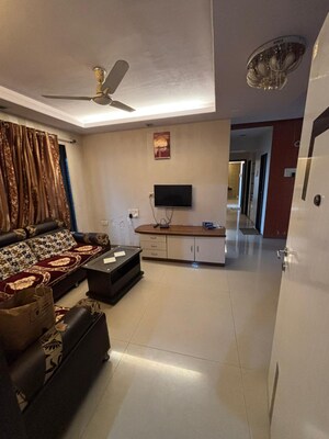 Living Room in 2.5 BHK Apartment at Breeze Park, Kopar Khairane – for Sale