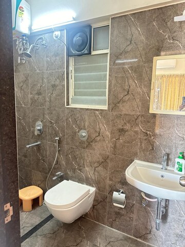 Bathroom in 2 BHK Apartment at Mantra 99 Riverfront, Baner – for Rent