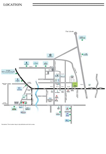 4 BHK Apartment – Map Location View at Mahagun My Laagoon, Sector 12 Greater Noida - for Sale