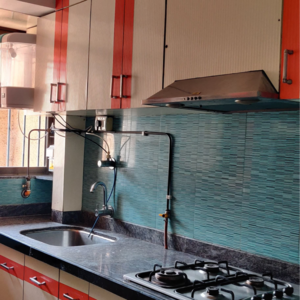 Kitchen in 2 BHK Apartment at Tharwani Rosewood Heights, Kharghar Sector 10 – for Sale