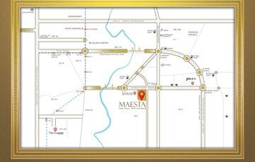 3 BHK Apartment – Map Location View at CRC Maesta, Sector 1 Greater Noida - for Sale