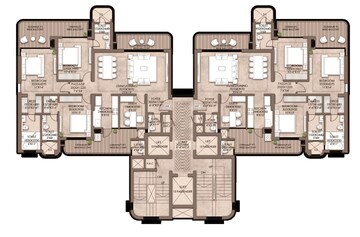 Floor Plan in 4 BHK Apartment at CRC Maesta, Sector 1 Greater Noida – for Sale