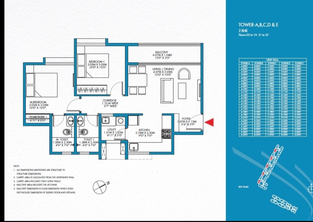 2 BHK 1110 Sq.Ft. Apartment in Godrej Park Retreat