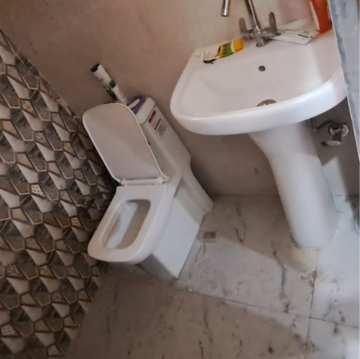 Bathroom in 2 BHK Apartment at Kharar Landran Road – for Rent