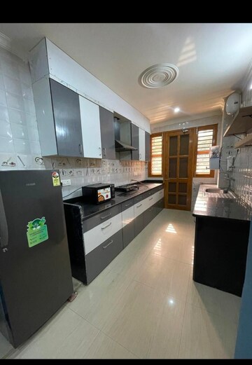 Kitchen in 3 BHK Builder Floor at RWA Residential Society Sector 46, Sector 46 – for Rent