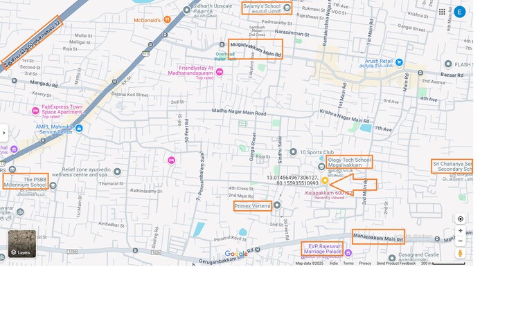 Map Location, kolapakkam 2 Bedroom 1350 Sq.Ft. Independent House In Kolapakkam Chennai 8561615