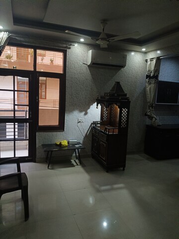 Living Room in 3 BHK Builder Floor at Shri Devaji Residency, Dhakoli Village – for Rent