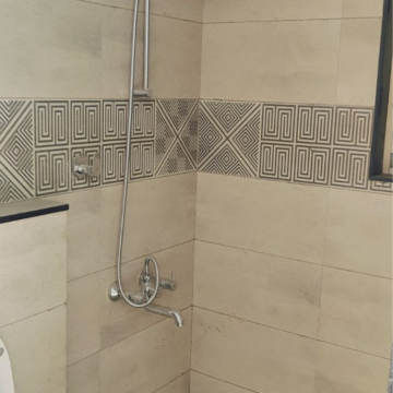 Bathroom in 2 BHK Apartment at Vaishnavi Sahil Vighnesh, Wakad – for Rent
