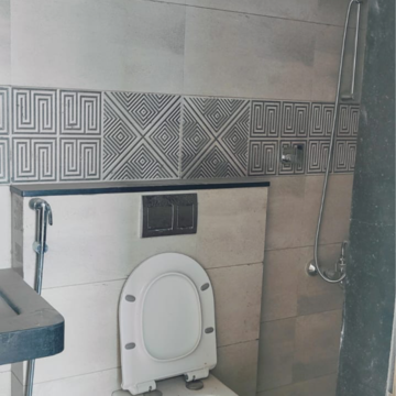 Bathroom in 2 BHK Apartment at Vaishnavi Sahil Vighnesh, Wakad – for Rent
