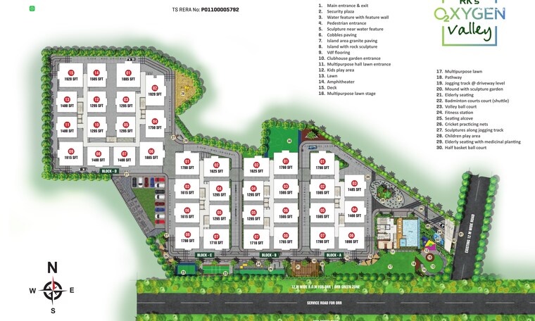 Master Plan, bachupally 3 Bedroom 1920 Sq.Ft. Apartment In Bachupally Hyderabad 8561718
