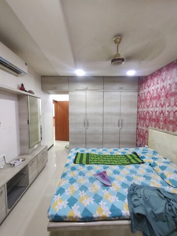 Bedroom in 3 BHK Apartment at Shree Balaji Satyam Towers, Kopar Khairane – for Rent