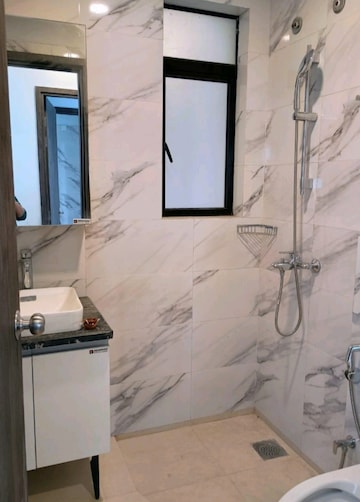 Bathroom in 2 BHK Apartment at Risland The Icon, Dhokali – for Rent