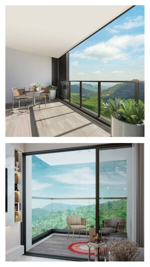 Balcony in 2 BHK Apartment at Lodha Bellavista, Manpada – for Sale