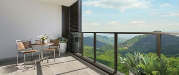 Balcony in 2 BHK Apartment at Lodha Bellavista, Manpada – for Sale