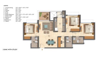 3 BHK Apartment For Sale in Lodha Bellavista, Manpada