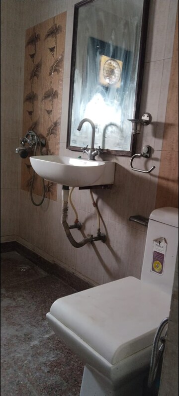 Bathroom in 2 BHK Builder Floor at Greater Kailash – for Rent
