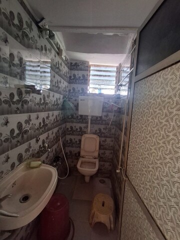 Bathroom in 1 RK Apartment at Rutu Enclave, Kasarvadavali – for Rent
