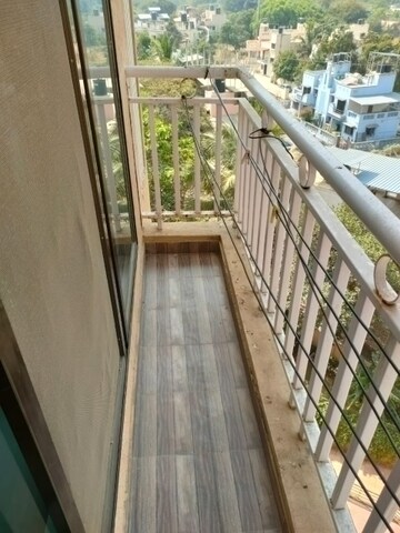 Balcony in 1 BHK Apartment at Raunak Bliss B2, Ghodbunder Road – for Rent
