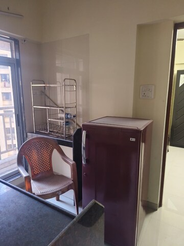 Living Room in 1 BHK Apartment at Raunak Heights, Ghodbunder Road – for Rent
