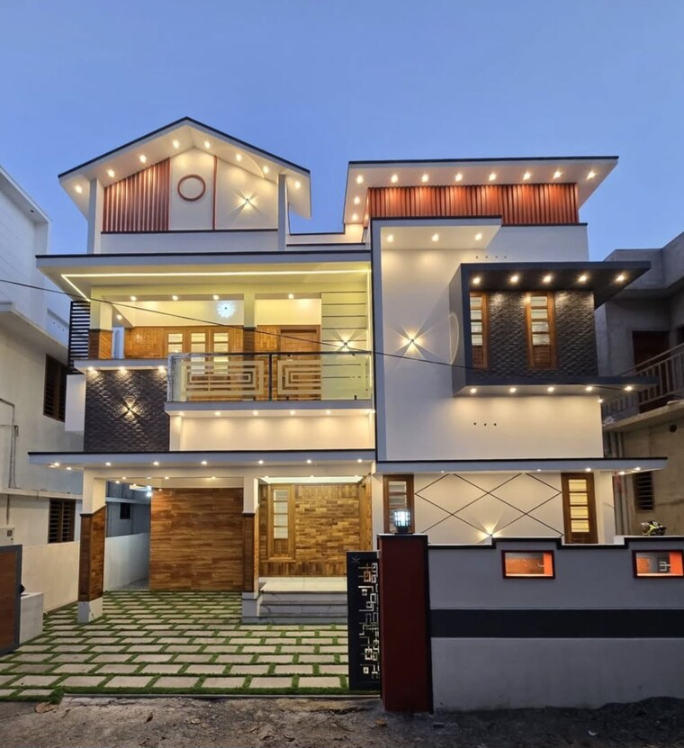 Exterior View, canara bank colony 3 Bedroom 1200 Sq.Ft. Villa In Canara Bank Colony Palakkad 8562058