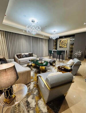 Living Room in 3 BHK Apartment at Hero Homes Palatial, Sector 104 – for Sale