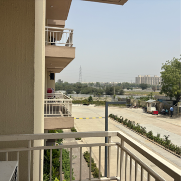 Balcony in 2.5 BHK Apartment at Ireo Uptown, Sector 66 – for Rent