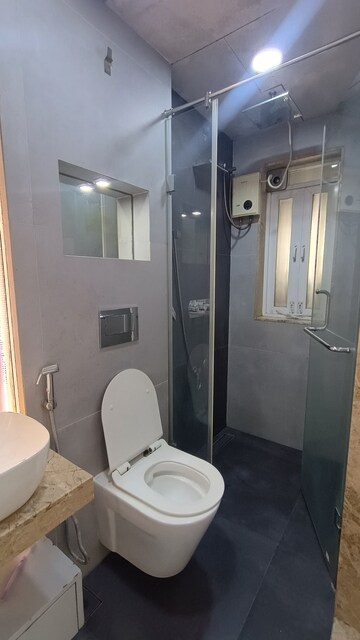 Bathroom in 3 BHK Apartment at Palash Towers, Andheri West – for Rent
