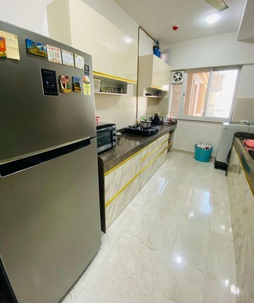 Kitchen in 2 BHK Apartment at K Raheja Vistas Premiere, Mohammadwadi – for Rent