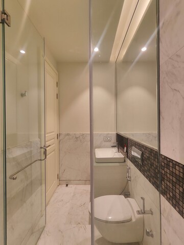 Bathroom in 2 BHK Apartment at Bhartiya Leela Residences, Thanisandra Main Road – for Sale