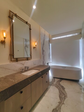 Bathroom in 2 BHK Apartment at Bhartiya Leela Residences, Thanisandra Main Road – for Sale