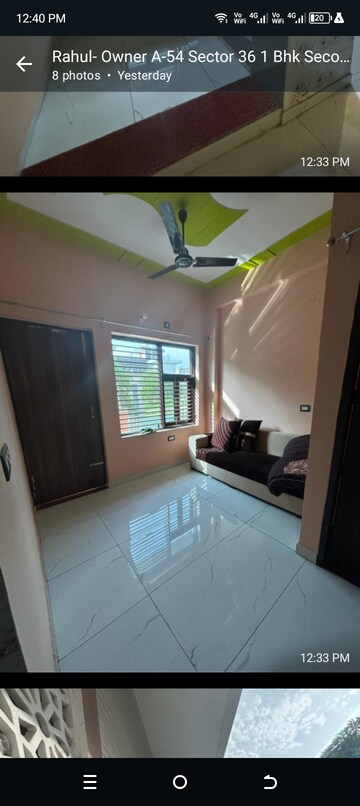 Bedroom in 1.5 BHK Builder Floor at Sector 36 Greater Noida – for Rent