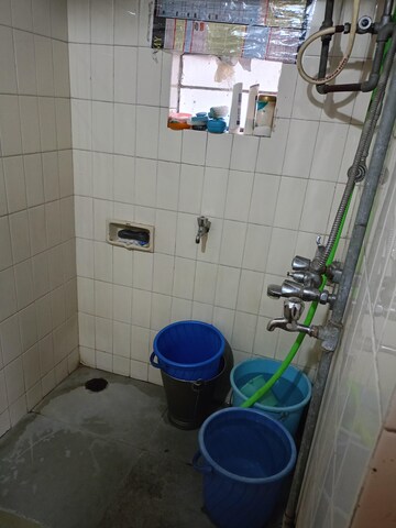 Bathroom in 1 BHK Apartment at Balaji Complex CHS, Balaji Nagar – for Rent