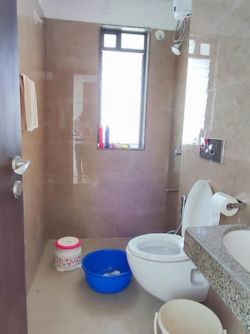 Bathroom in 3 BHK Apartment at Piramal Sunteck Signia Waterfront, Airoli Sector 14 – for Rent