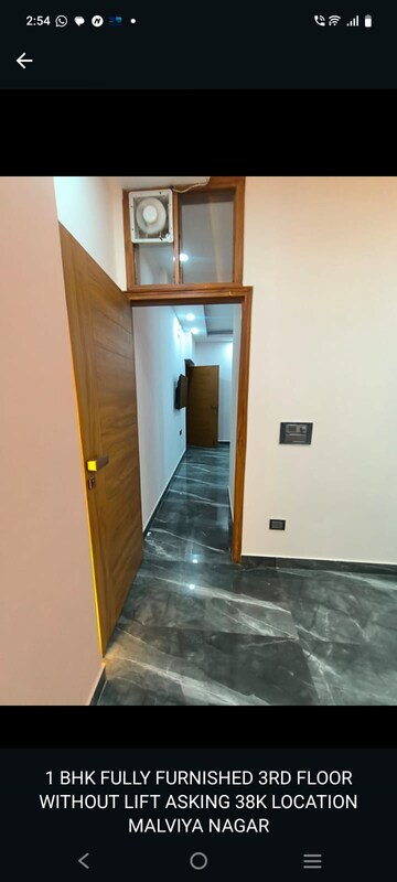 Staircase in 1 BHK Builder Floor at Malviya Nagar – for Rent