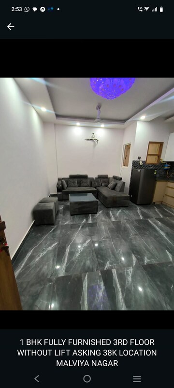 1 BHK Builder Floor For Rent in Malviya Nagar