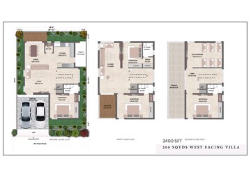 Floor Plan in 4 BHK Villa at Kandi – for Sale