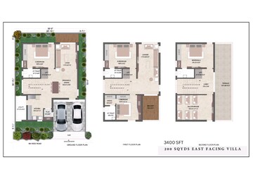 Floor Plan in 4 BHK Villa at Kandi – for Sale
