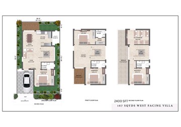 Floor Plan in 4 BHK Villa at Kandi – for Sale