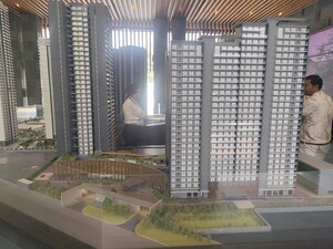 Living Room in 2 BHK Apartment at Krisumi Waterside Residences, Sector 36a – for Sale