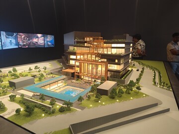 Living Room in 3 BHK Apartment at Krisumi Waterside Residences, Sector 36a – for Sale