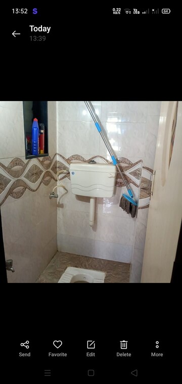 Bathroom in 1 BHK Apartment at Pragati Sankul CHS, Dombivli West – for Rent
