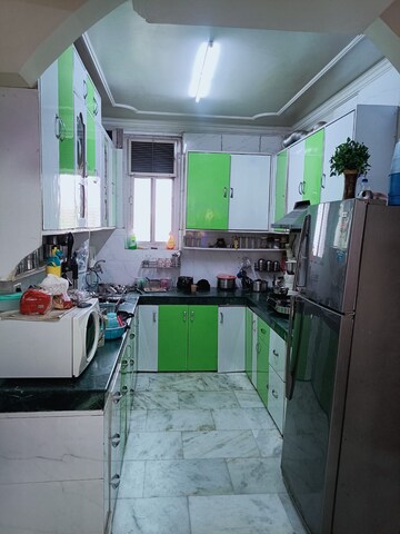 Kitchen in 3 BHK Builder Floor at Tilak Nagar – for Sale