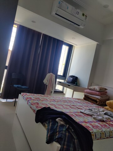 Living Room in 1 BHK Apartment at Queenstown Springs, Ghansoli – for Rent