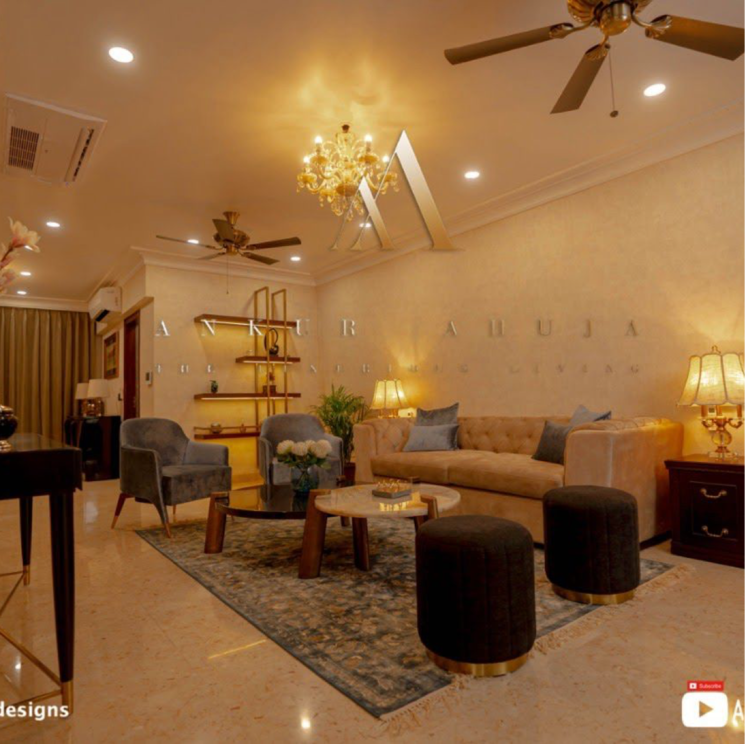 Living Room, emaar-palm-terraces-select 4 Bedroom 2410 Sq.Ft. Apartment In Sector 66 Gurgaon 8564690