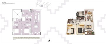 Floor Plan in 2 BHK Apartment at Devidanga – for Sale