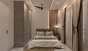 Bedroom in 3 BHK Apartment at Lotus Sky Garden, Malad West – for Rent