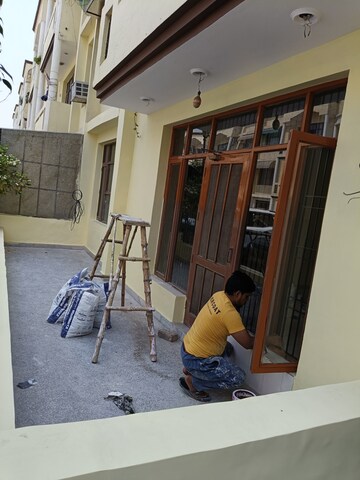 Living Room in 3 BHK Builder Floor at Dhakoli Village – for Rent