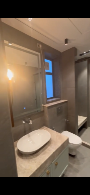 Bathroom in 4 BHK Builder Floor at Unitech Deerwood Chase, Nirvana Country – for Sale